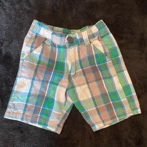 US Polo Assn. plaid zip up shorts